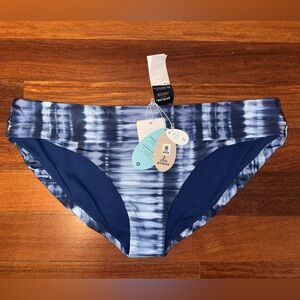 PRANA Blue Tie-Dye Stripes MARTA Bikini BOTTOM ~ Belize Hazy Days ~ Size XL